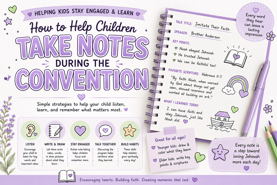 How to Help Children Take Notes During the Convention | Tips for Parents