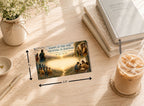 Printable Circuit Assembly name tag measuring 3.5 by 2 inches, designed to fit most standard badge holders.  Printable Assembly name tag displayed with a convention badge holder, lanyard, notebook, and coffee on a wooden desk. Printable PDF name tag for the 2026–2027 Circuit Assembly featuring an elegant faith-inspired design and easy print-at-home convenience.