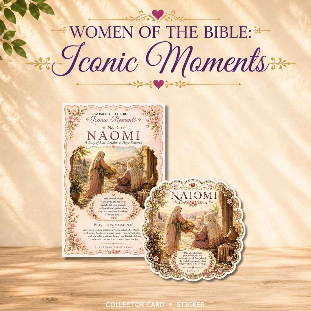 Naomi Sticker No. 2| Iconic Moments: Women of the Bible | Premium Vinyl Sticker & Collector Card
