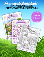 30 páginas de actividades imprimibles para niños incluyendo colorear, retos, juegos, páginas creativas y recuerdos de la asamblea JW.