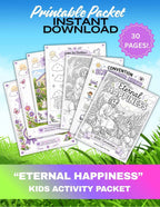Eternal Happiness Kids Activity Packet | 30 Printable Convention Activities for Kids | JW Convention Printable | Instant Download