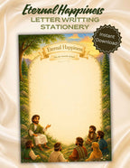 Letter Writing Stationery Eternal Happiness | JW Regional Convention 2026 Printable | Ministry Letter Paper PDF