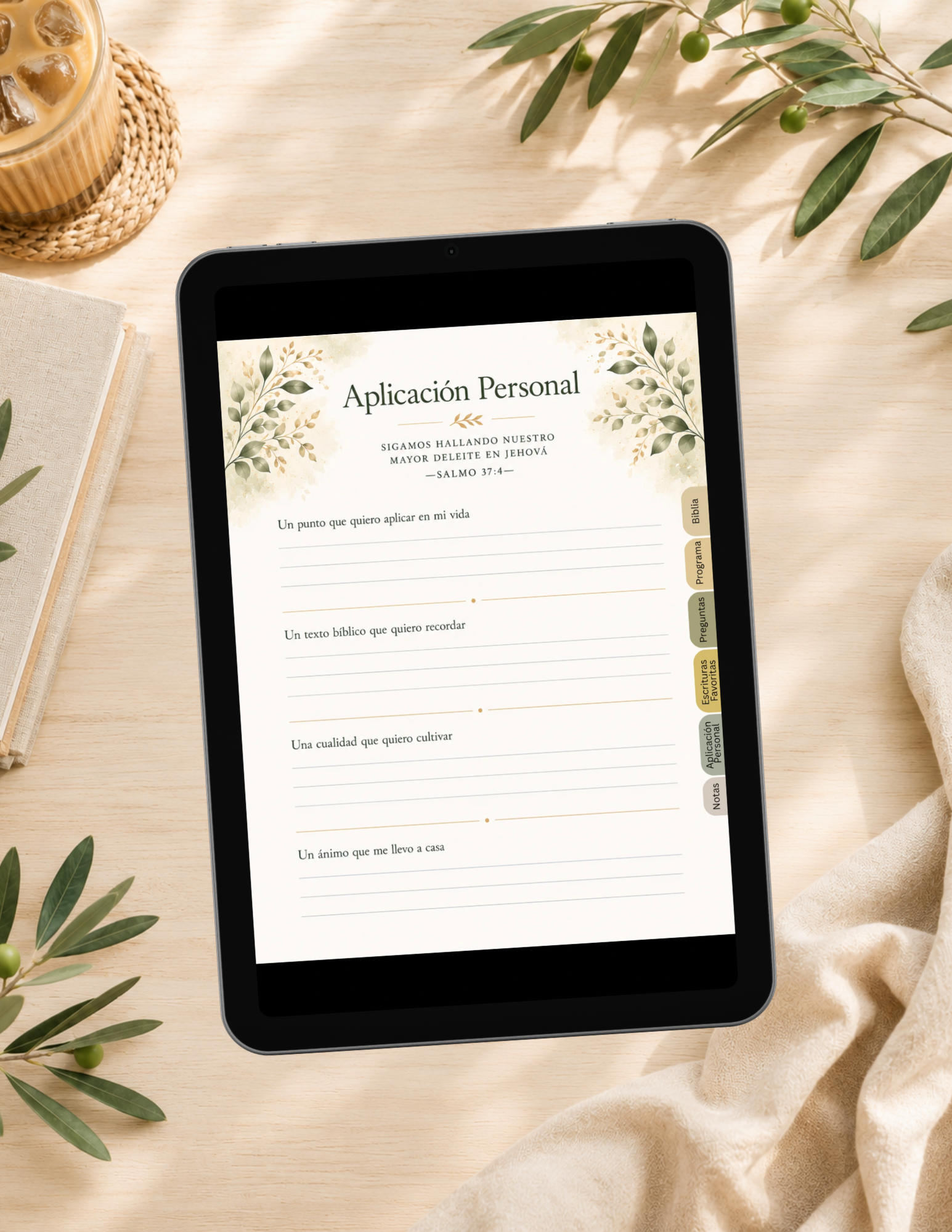 Cuaderno Digital Hipervinculado en español para la Asamblea de Circuito 2026–2027 "Haz de Jehová tu mayor alegría", con pestañas interactivas para una navegación rápida en Goodnotes y aplicaciones compatibles.