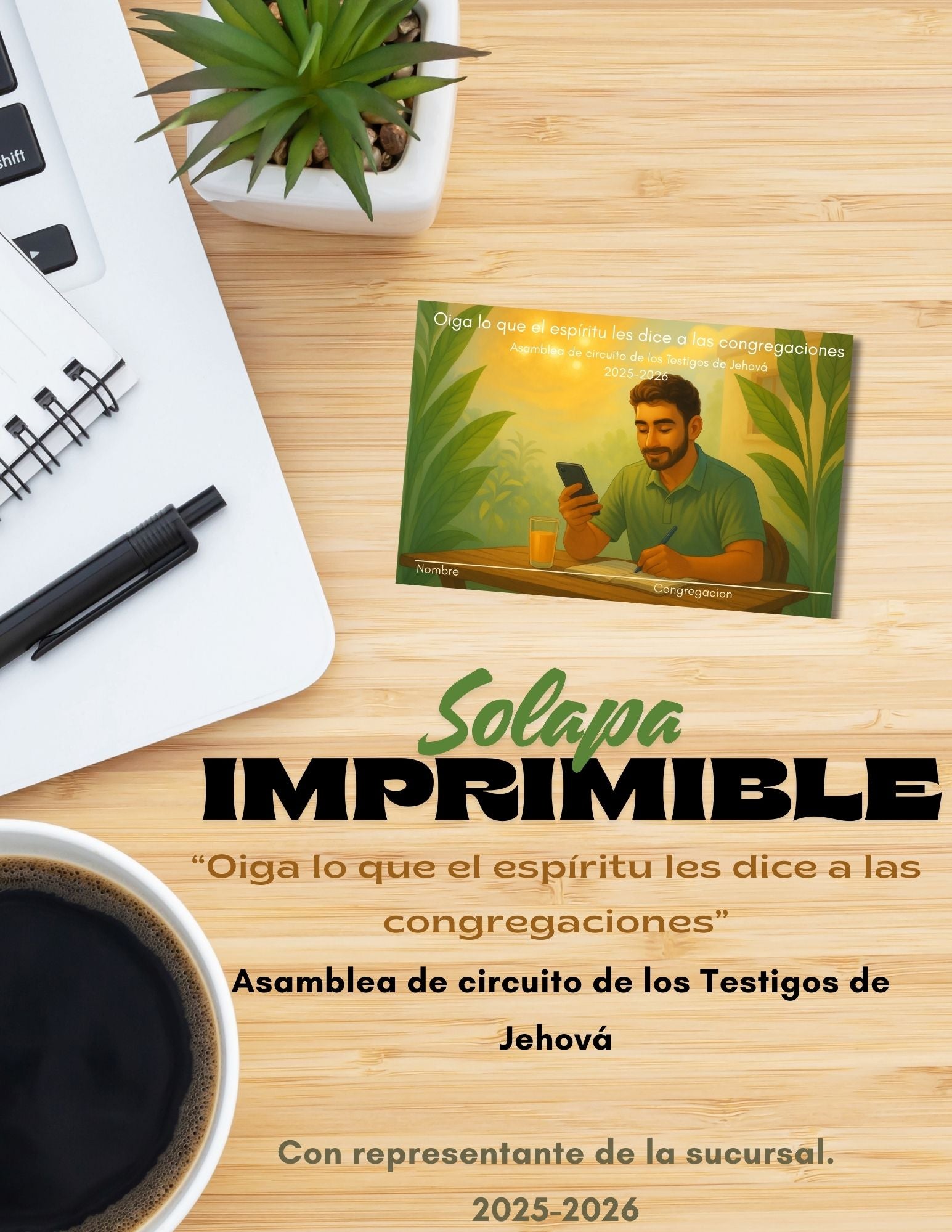 Solapas para Asamblea 2025–2026 | Oiga lo que el Espíritu les Dice a Las Congregaciones| Descarga Digital PDF