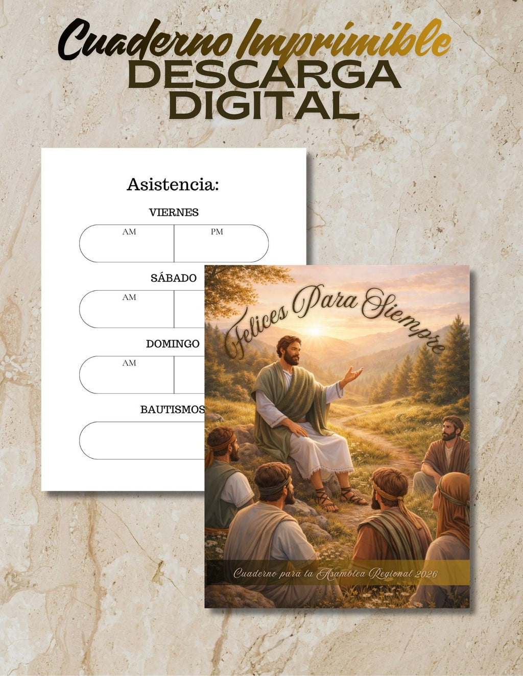 Cuaderno de asamblea con registro de asistencia y notas