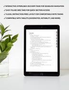Digital JW notebook with 3 day program and note pages