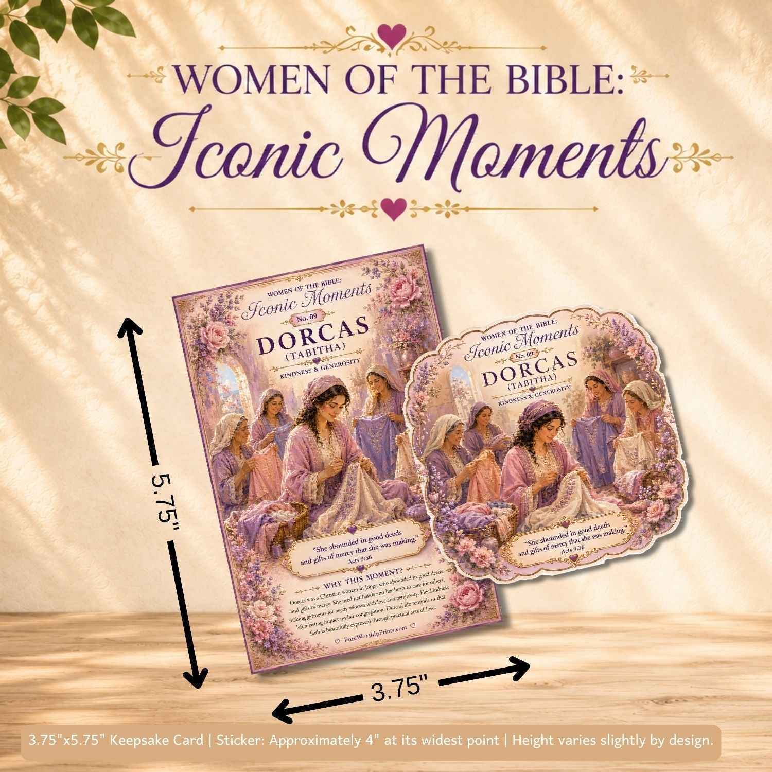 Ruth Sticker No. 1| Iconic Moments: Women of the Bible | Premium Vinyl Sticker & Collector Card