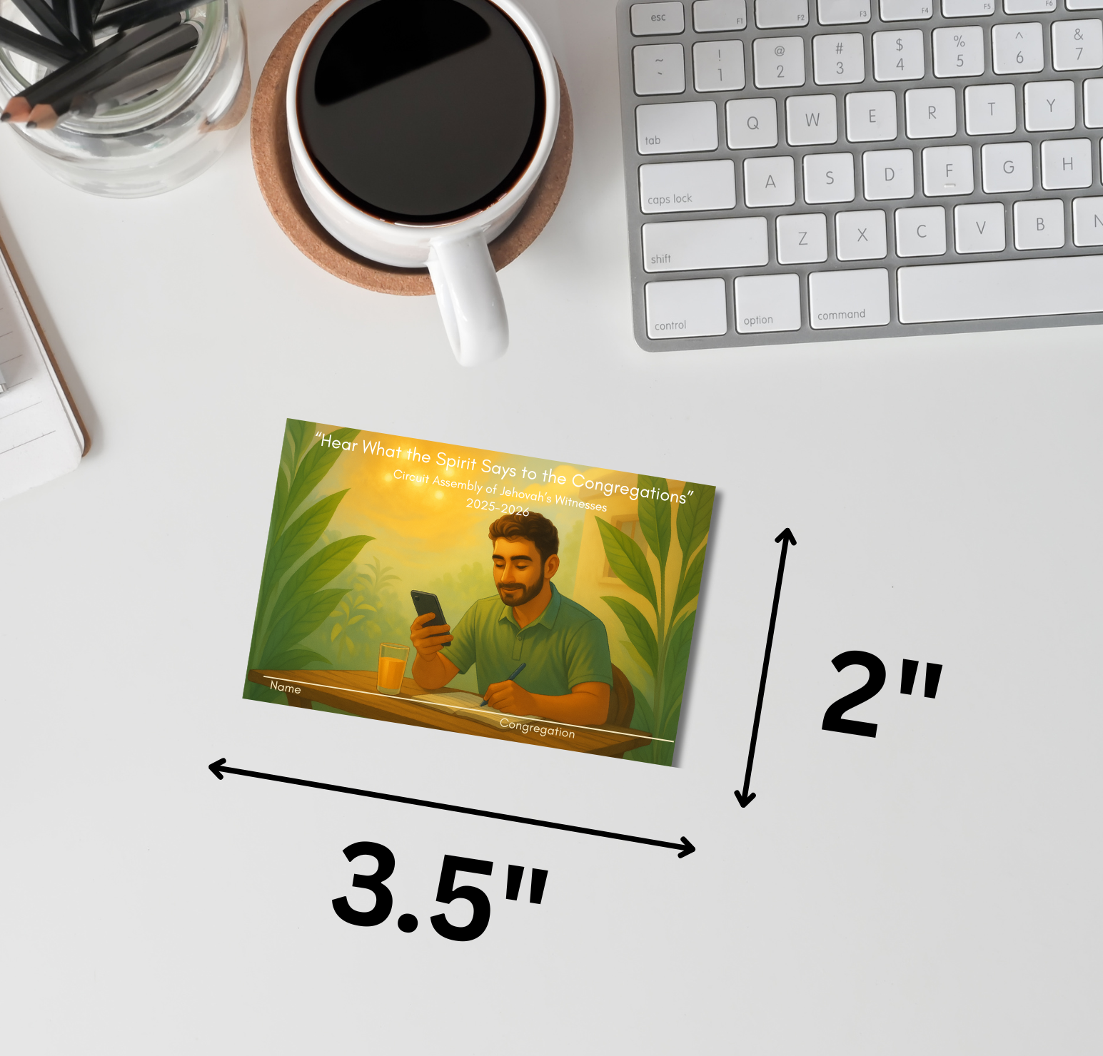 Hear What The Spirit Says To The Congregations | Printable Circuit Assembly Name Tags 2025-2026 | JPG Instant Download with dimensions 