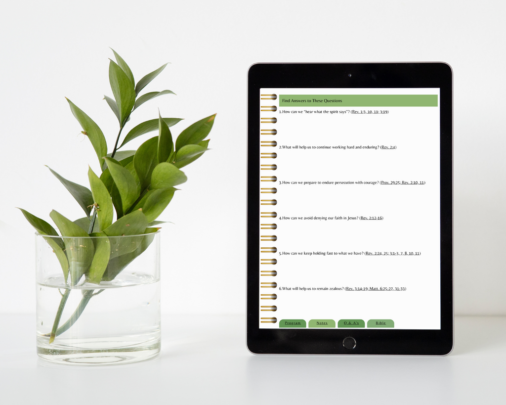 Hear What the Spirit Says to the Congregations – Hyperlinked PDF Notebook |2025- 2026 Circuit Assembly With Branch Representative | Program Journal questions page