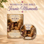 Mary of Bethany Sticker No. 8 | Iconic Moments: Women of the Bible | Premium Vinyl Sticker & Collector Card