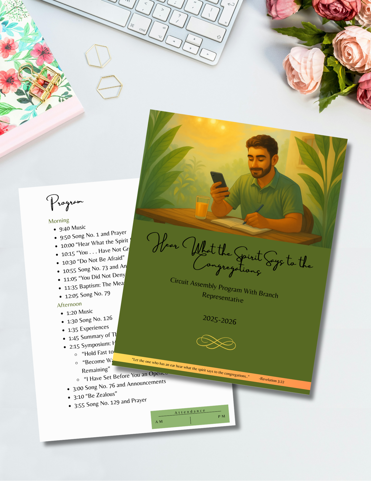 Printable 2025–2026 Circuit Assembly notebook PDF for Jehovah’s Witnesses,  program and front cover