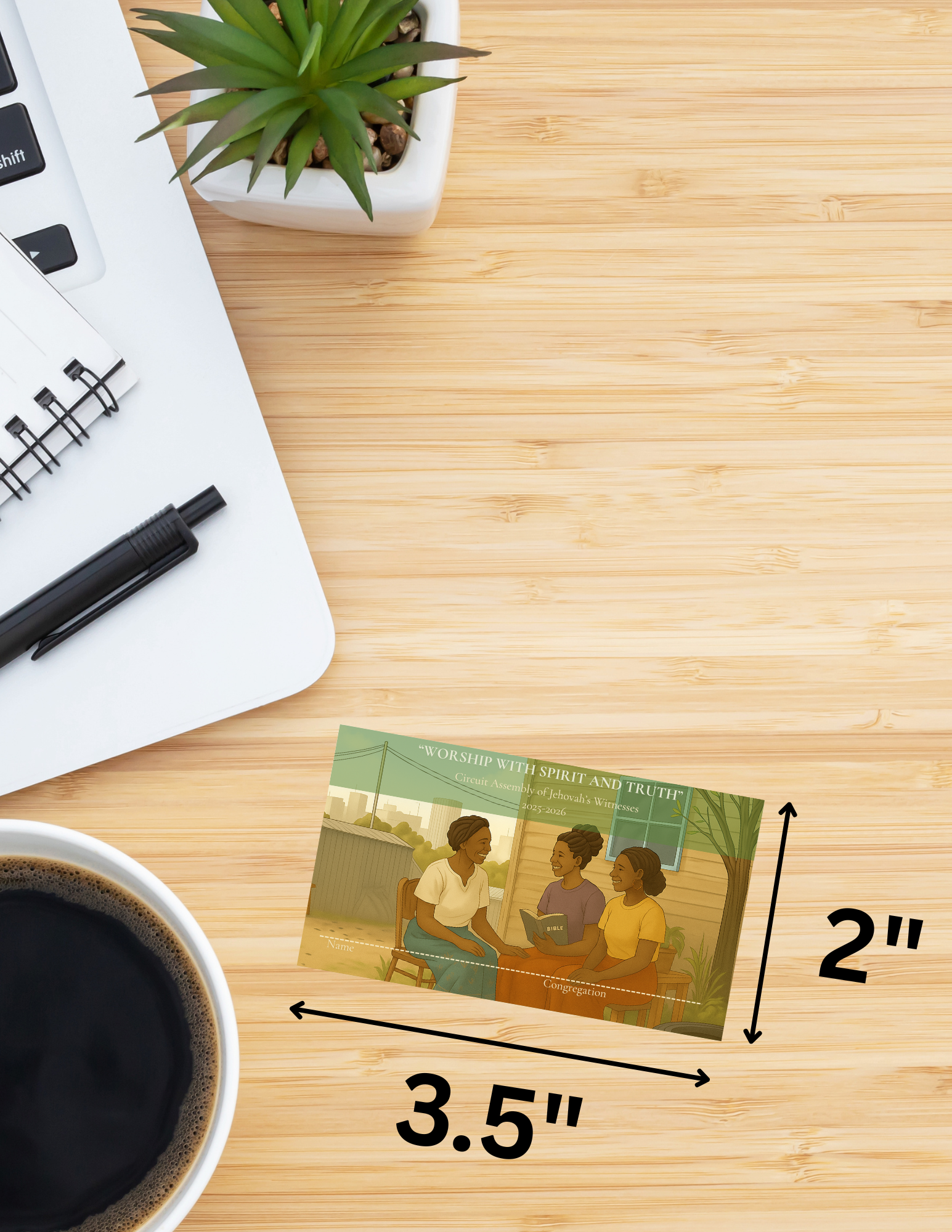 Printable “Worship With Spirit and Truth” 2025–2026 Circuit Assembly name tags with dimensions