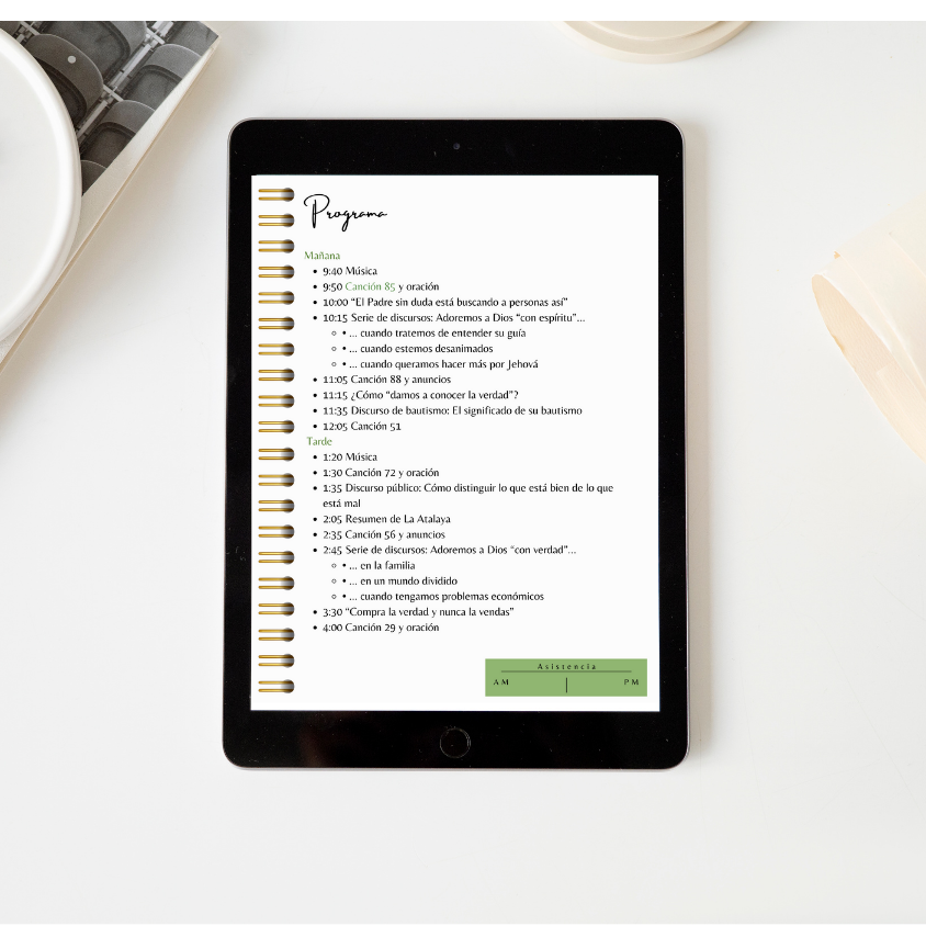 Tienen que adorarlo con espíritu y con verdad | Cuaderno de la Asamblea de Circuito 2025–2026 con Hipervínculos (PDF) con el Superintendente de Circuito Con Programa