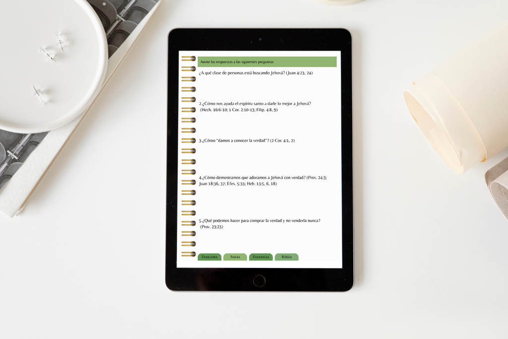 Tienen que adorarlo con espíritu y con verdad | Cuaderno de la Asamblea de Circuito 2025–2026 con Hipervínculos (PDF) con el Superintendente de Circuito Con Programa pagina con preguntas