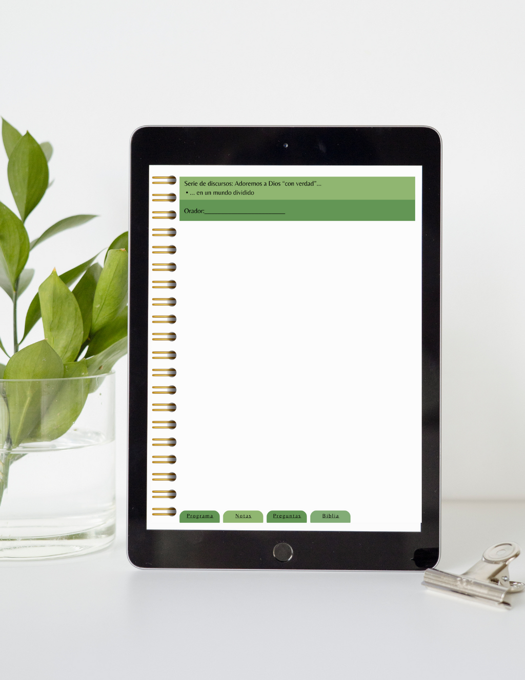 Tienen que adorarlo con espíritu y con verdad | Cuaderno de la Asamblea de Circuito 2025–2026 con Hipervínculos (PDF) con el Superintendente de Circuito Con Programa. pagina con tema de discurso