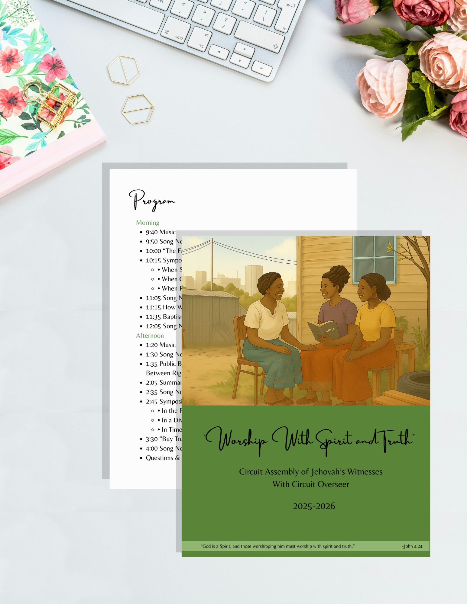 Worship With Spirit and Truth 2025-2026 Circuit Assembly Printable Notebook With Program + Questions (Printable PDF)