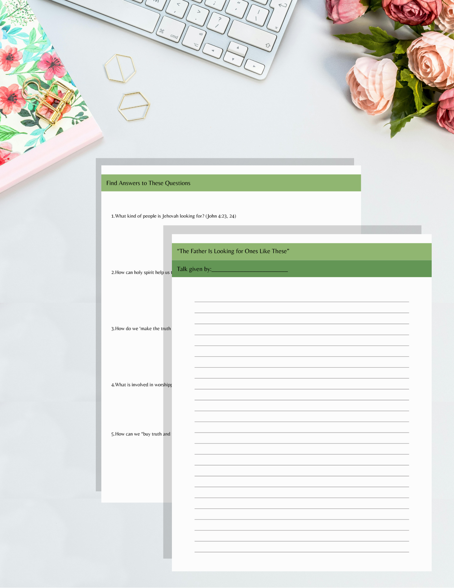 Worship With Spirit and Truth 2025-2026 Circuit Assembly Printable Notebook With Program + Questions (Printable PDF)