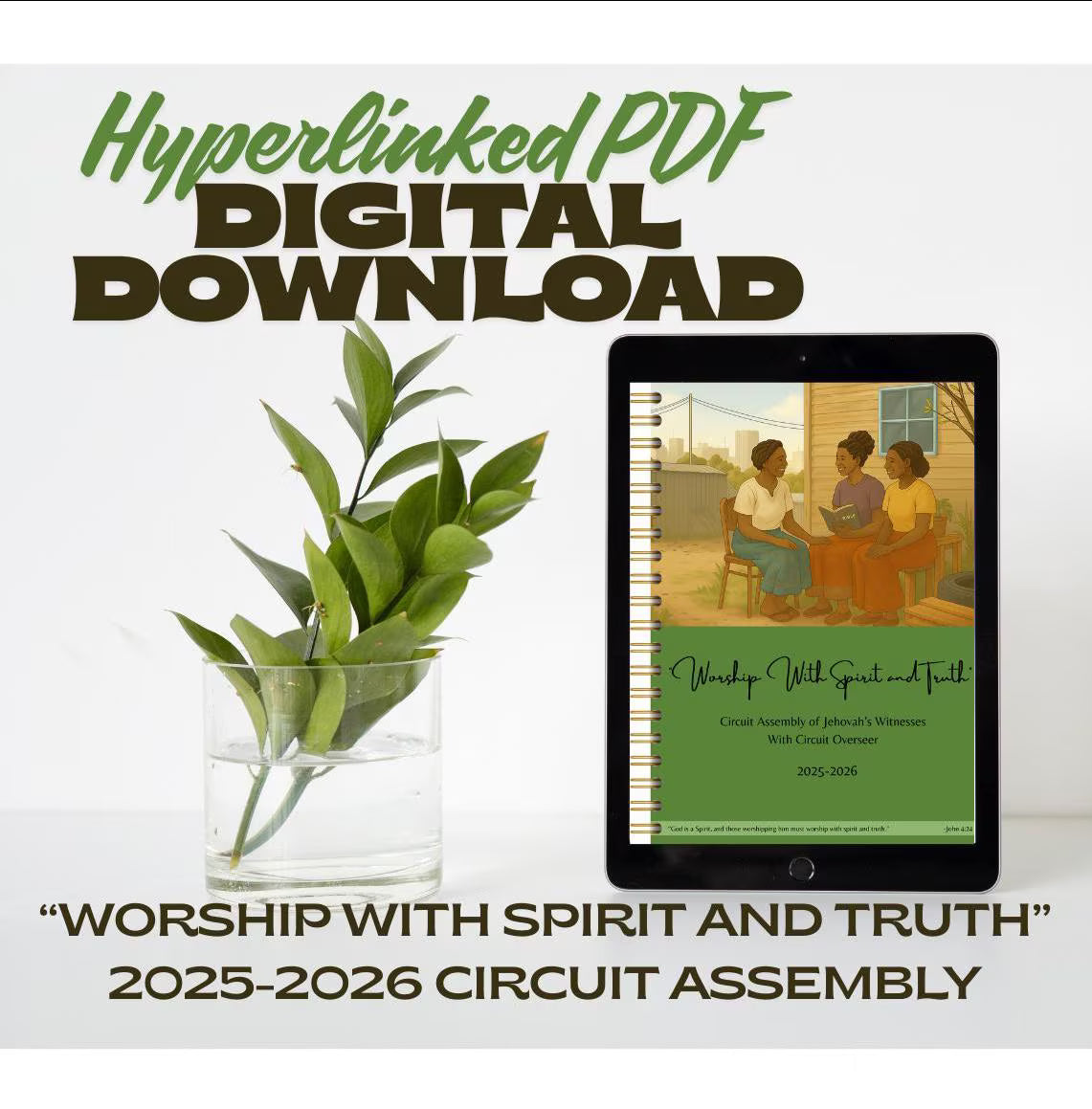 2025-2026 Circuit Assembly Notebook: Digital JW Study Notes (Hyperlinked PDF)