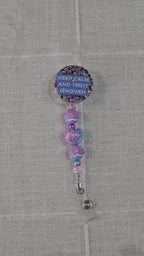Keep Calm and Trust Jehovah | Handmade Badge Reel – Glitter Resin | Inspirational Ministry Accessory #7 video