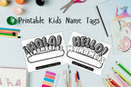 February Freebie: XL Kids Assembly Name Tags (English + Spanish Included!) PDF