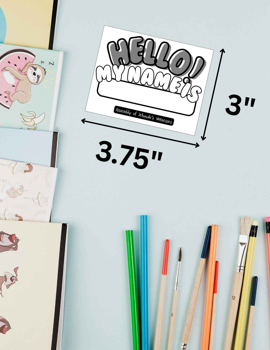February Freebie: XL Kids Assembly Name Tags (English + Spanish Included!) PDF